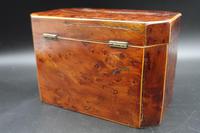 Beautifully Figured George III Period Burr Yew Octagonal Caddy (3 of 4) Beautifully Figured George III Period Burr Yew Octagonal Caddy (3 of 4)