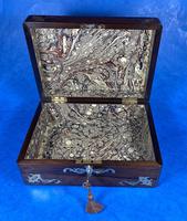 Victorian Jewellery Box with Mother of Pearl Inlay (12 of 13) Victorian Jewellery Box with Mother of Pearl Inlay (12 of 13)