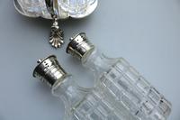 A Fine Silver Plate Warwick Type Cut Glass 5 Bottle Cruet C.1863/64 (5 of 9) A Fine Silver Plate Warwick Type Cut Glass 5 Bottle Cruet C.1863/64 (5 of 9)