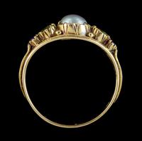 Antique Suffragette Ring Pearl Amethyst Peridot 18ct Gold Locket Back c.1910 (2 of 7) Antique Suffragette Ring Pearl Amethyst Peridot 18ct Gold Locket Back c.1910 (2 of 7)