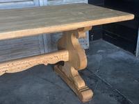 Large French Bleached Oak Trestle Farmhouse Dining Table (14 of 14) Large French Bleached Oak Trestle Farmhouse Dining Table (14 of 14)