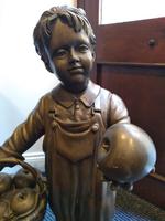 A Bronze Of A Young Girl With A Basket Full Of Apples (6 of 7) A Bronze Of A Young Girl With A Basket Full Of Apples (6 of 7)