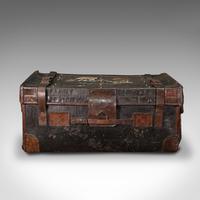 Vintage Overseas Voyage Trunk, English, Leather, Travel Case, Luggage c.1930 (3 of 12) Vintage Overseas Voyage Trunk, English, Leather, Travel Case, Luggage c.1930 (3 of 12)