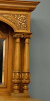 Edwardian Light Oak Carved Mirror-back Sideboard (8 of 17) Edwardian Light Oak Carved Mirror-back Sideboard (8 of 17)