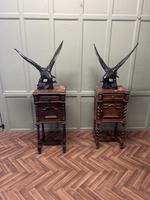 Pair of Large Old Iron Eagle Statues or Pillar Caps (1 of 6)