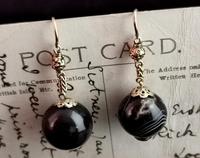 Antique Victorian Agate Drop Earrings, 9ct Gold (8 of 10) Antique Victorian Agate Drop Earrings, 9ct Gold (8 of 10)