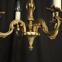 French Gilded Brass 4 Light Antique Chandelier (5 of 6) French Gilded Brass 4 Light Antique Chandelier (5 of 6)