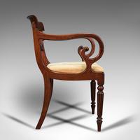 Antique Elbow Chair, English, Mahogany, Carver, Drop-in Seat, Regency c.1820 (4 of 12) Antique Elbow Chair, English, Mahogany, Carver, Drop-in Seat, Regency c.1820 (4 of 12)