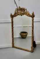 Large Elaborate French Rococo Gilt Console Mirror Decorated with Leaves & Birds (2 of 8) Large Elaborate French Rococo Gilt Console Mirror Decorated with Leaves & Birds (2 of 8)