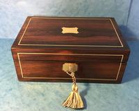 Regency Rosewood Brass Inlaid Jewellery Box (10 of 12) Regency Rosewood Brass Inlaid Jewellery Box (10 of 12)