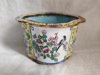 Antique Chinese Canton Enamel Planter / Pot Enamel on Copper Hand Painted (4 of 14) Antique Chinese Canton Enamel Planter / Pot Enamel on Copper Hand Painted (4 of 14)