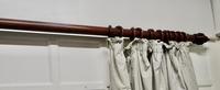 Very Long Victorian Mahogany Curtain Pole with Rings (4 of 8) Very Long Victorian Mahogany Curtain Pole with Rings (4 of 8)