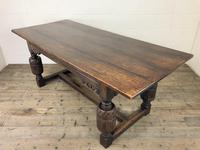 Antique Carved Oak Refectory Dining Table (5 of 15) Antique Carved Oak Refectory Dining Table (5 of 15)