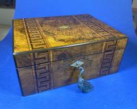 Victorian Burr Walnut Box With Tunbridge Ware Inlay. (10 of 12) Victorian Burr Walnut Box With Tunbridge Ware Inlay. (10 of 12)