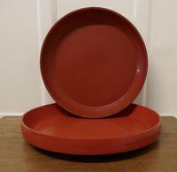 Pair of North African Folk Art Hand Made Red Ochre Dishes (4 of 6) Pair of North African Folk Art Hand Made Red Ochre Dishes (4 of 6)