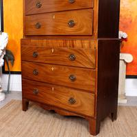 Chest on Chest of Drawers 19th Century Inlaid Mahogany (3 of 11) Chest on Chest of Drawers 19th Century Inlaid Mahogany (3 of 11)