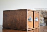 Vintage Mid Century Industrial Oak Bank of Two Drawers (6 of 10) Vintage Mid Century Industrial Oak Bank of Two Drawers (6 of 10)