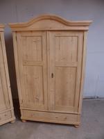 Pair of Antique Pine Cottage / Low Knockdown Wardrobes to wax / paint (5 of 12) Pair of Antique Pine Cottage / Low Knockdown Wardrobes to wax / paint (5 of 12)