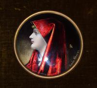 Enamelled Miniature Portrait Saint Fabiola after Jean Jacques Henner (3 of 6) Enamelled Miniature Portrait Saint Fabiola after Jean Jacques Henner (3 of 6)