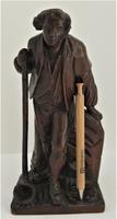 Pair of Swiss Black Forest Carved Figures, Pipe Rest & Match Holder c.1890 (9 of 19) Pair of Swiss Black Forest Carved Figures, Pipe Rest & Match Holder c.1890 (9 of 19)