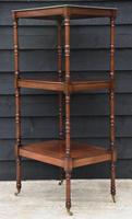 Fine Quality 19th Century Georgian Mahogany Three Tier Whatnot / Display Stand / Shelves. (6 of 11) Fine Quality 19th Century Georgian Mahogany Three Tier Whatnot / Display Stand / Shelves. (6 of 11)