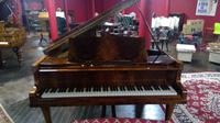 Elegant English Eavestaff Queen Anne Style Grained Walnut Grand Piano with Matching Duet Piano Stool (2 of 8) Elegant English Eavestaff Queen Anne Style Grained Walnut Grand Piano with Matching Duet Piano Stool (2 of 8)