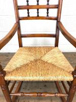 19th Century Rush Seat Rocking Armchair (6 of 9) 19th Century Rush Seat Rocking Armchair (6 of 9)