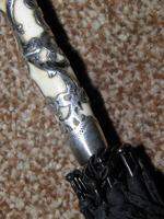 Antique Solid Silver Intricate Detailed Handled Umbrella W/Black Canopy "A.J.H" (5 of 18) Antique Solid Silver Intricate Detailed Handled Umbrella W/Black Canopy "A.J.H" (5 of 18)