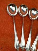 6 x Vintage Sterling Silver Hallmarked Large Soup Spoons 1940 A E Poston & Co Ltd 408g (2 of 7) 6 x Vintage Sterling Silver Hallmarked Large Soup Spoons 1940 A E Poston & Co Ltd 408g (2 of 7)