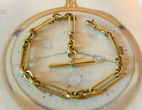 Antique Pocket Watch Chain 1890 Victorian Large Brass Fancy Albert With T Bar (2 of 11) Antique Pocket Watch Chain 1890 Victorian Large Brass Fancy Albert With T Bar (2 of 11)