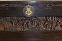 Chinese relief carved camphorwood coffer with an ebonised finish (19 of 23) Chinese relief carved camphorwood coffer with an ebonised finish (19 of 23)