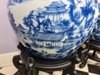 Huge Pair of 20th Century Chinese Blue & White Vases (8 of 9) Huge Pair of 20th Century Chinese Blue & White Vases (8 of 9)