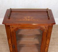Music Cabinet Glazed Inlaid Walnut Bookcase 19th Century (2 of 10) Music Cabinet Glazed Inlaid Walnut Bookcase 19th Century (2 of 10)