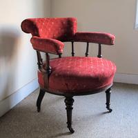 Victorian Walnut Tub Back Chair (7 of 8) Victorian Walnut Tub Back Chair (7 of 8)