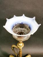 Art Nouveau Brass Lamp with Glass Shade (3 of 6) Art Nouveau Brass Lamp with Glass Shade (3 of 6)