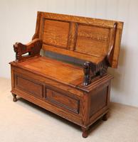 Golden Oak Monks Bench (9 of 12) Golden Oak Monks Bench (9 of 12)