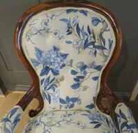 Victorian Walnut Armchair New Upholstery c.1860 (7 of 11) Victorian Walnut Armchair New Upholstery c.1860 (7 of 11)
