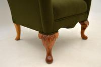 Antique Walnut Wing Back Armchair (10 of 10) Antique Walnut Wing Back Armchair (10 of 10)