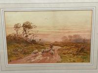 Watercolour "Returning Home" Shepherd Droving Flock Sheep by George Barker (7 of 31) Watercolour "Returning Home" Shepherd Droving Flock Sheep by George Barker (7 of 31)