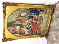 Large Artwork Gilt Gesso Framed 19th Century Tapestry French Royal Court "Playing Chess" (26 of 44) Large Artwork Gilt Gesso Framed 19th Century Tapestry French Royal Court "Playing Chess" (26 of 44)