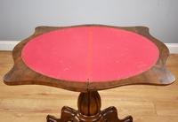 Victorian Burr Walnut Card Table (4 of 10) Victorian Burr Walnut Card Table (4 of 10)