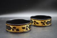 Unusual Pair of Regency Period Papier-mâché Coasters (2 of 4) Unusual Pair of Regency Period Papier-mâché Coasters (2 of 4)
