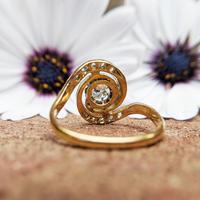 Antique French 18ct Gold Diamond Tourbillon Ring (5 of 7) Antique French 18ct Gold Diamond Tourbillon Ring (5 of 7)