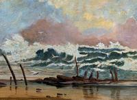Large Spectacular 19th Century British Seascape Oil Painting - Shipwreck in Rough Seas! (6 of 13) Large Spectacular 19th Century British Seascape Oil Painting - Shipwreck in Rough Seas! (6 of 13)
