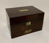 Antique Victorian Rosewood Vanity Jewellery Box (15 of 16) Antique Victorian Rosewood Vanity Jewellery Box (15 of 16)