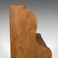 Antique Two Seat Settle, English, Oak, Pine, Ecclesiastic, Pew, Bench, Victorian (6 of 10) Antique Two Seat Settle, English, Oak, Pine, Ecclesiastic, Pew, Bench, Victorian (6 of 10)