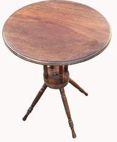 Lovely Circular Walnut Arts & Crafts Wine Table (2 of 6) Lovely Circular Walnut Arts & Crafts Wine Table (2 of 6)
