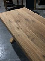 Large French Bleached Oak Trestle Farmhouse Dining Table (10 of 16) Large French Bleached Oak Trestle Farmhouse Dining Table (10 of 16)