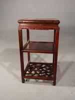 Early 20th Century Square Three-tier Oriental Stand (6 of 6) Early 20th Century Square Three-tier Oriental Stand (6 of 6)