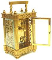 Fantastic French 8-day Fleur De Lis Decorated Panel 8-day Carriage Clock Timepiece c1890 (10 of 10) Fantastic French 8-day Fleur De Lis Decorated Panel 8-day Carriage Clock Timepiece c1890 (10 of 10)